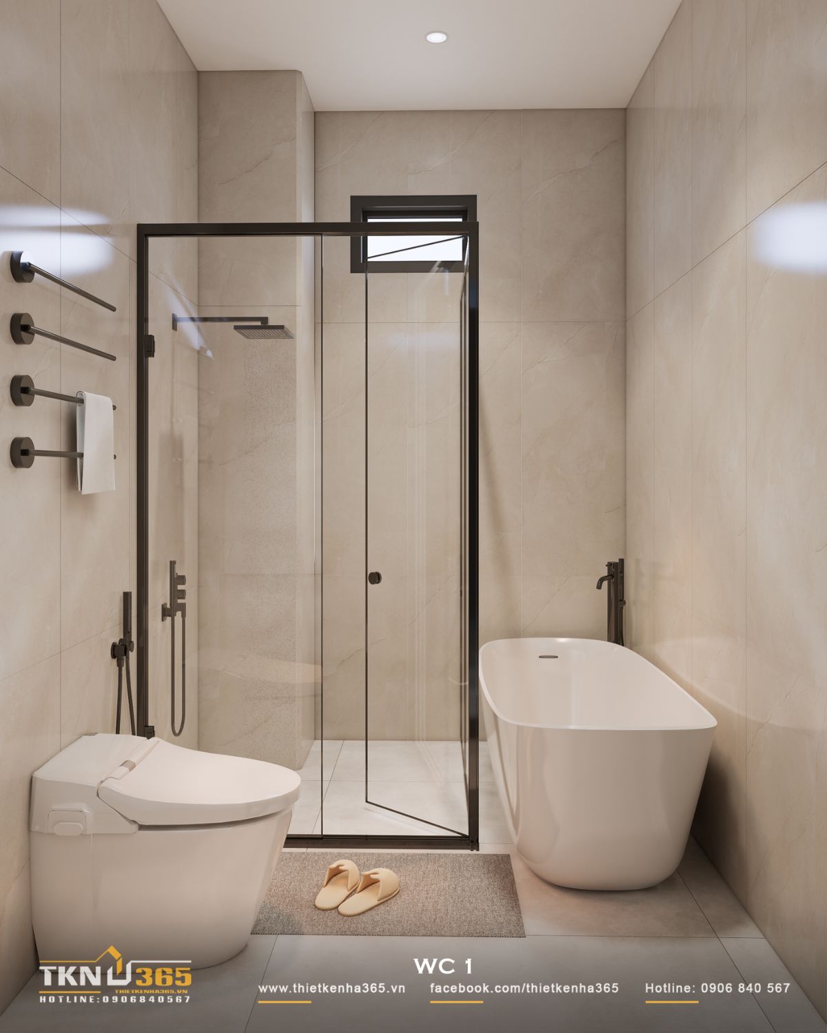 Các bề mặt vật liệu được xử lý phẳng và liên tục, hạn chế chi tiết thừa, giúp không gian luôn sạch sẽ và dễ bảo trì