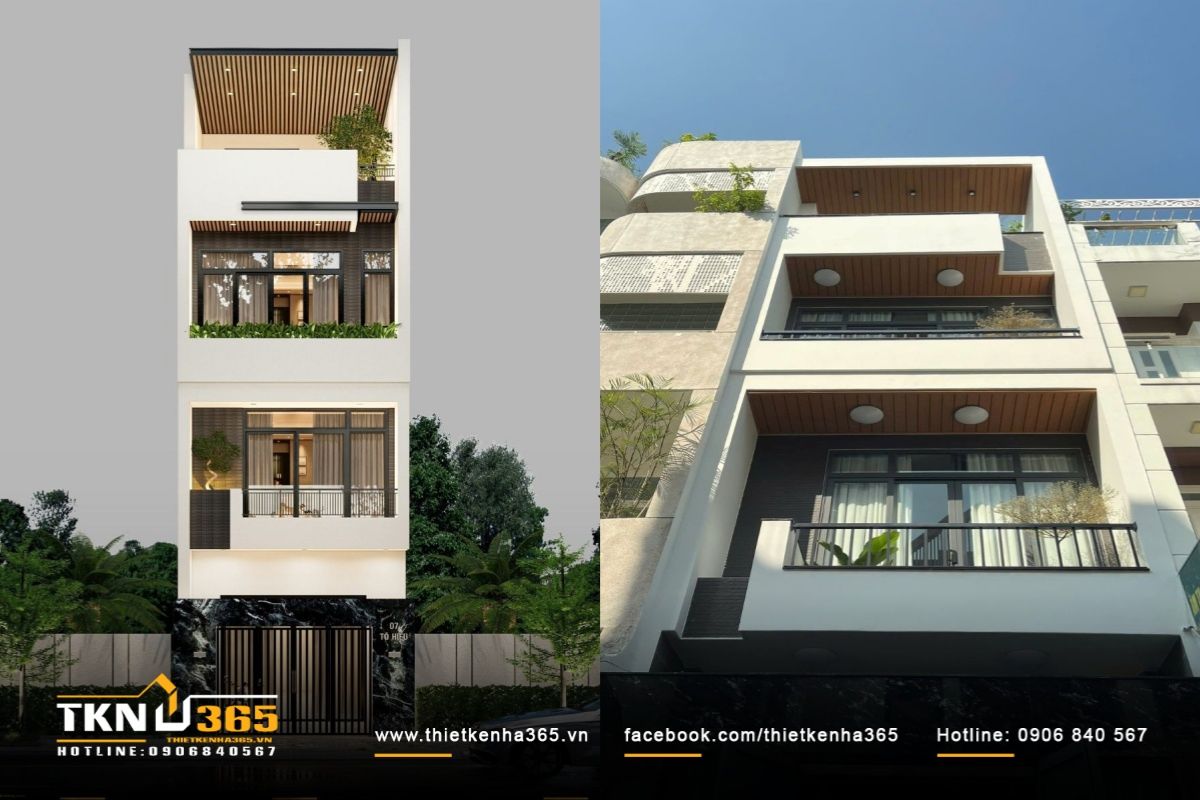 Nhà phố 3 tầng ở quận Tân Phú thiết kế đơn giản, tối ưu công năng cho gia đình trẻ có 4 thành viên