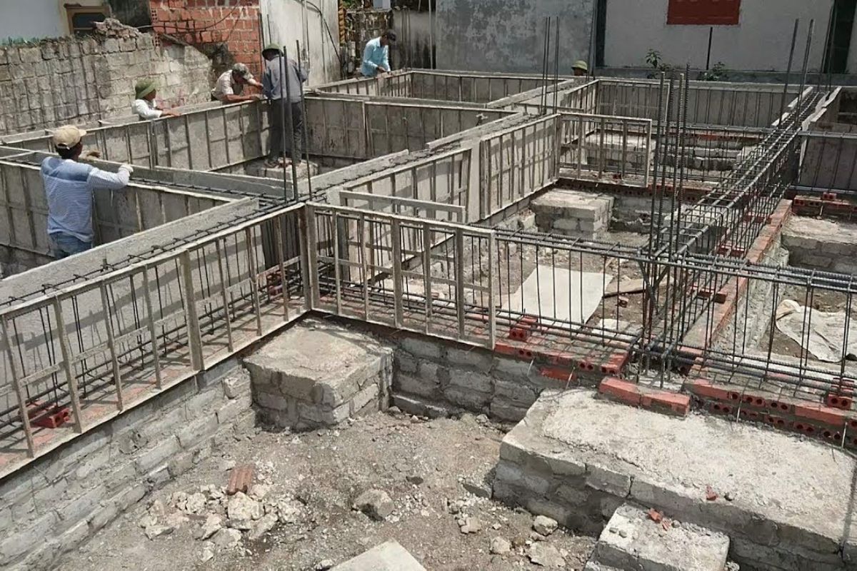 Thi công móng sai kỹ thuật là nguyên nhân dẫn đến tình trạng móng nhà bị yếu (Ảnh: Sưu tầm)