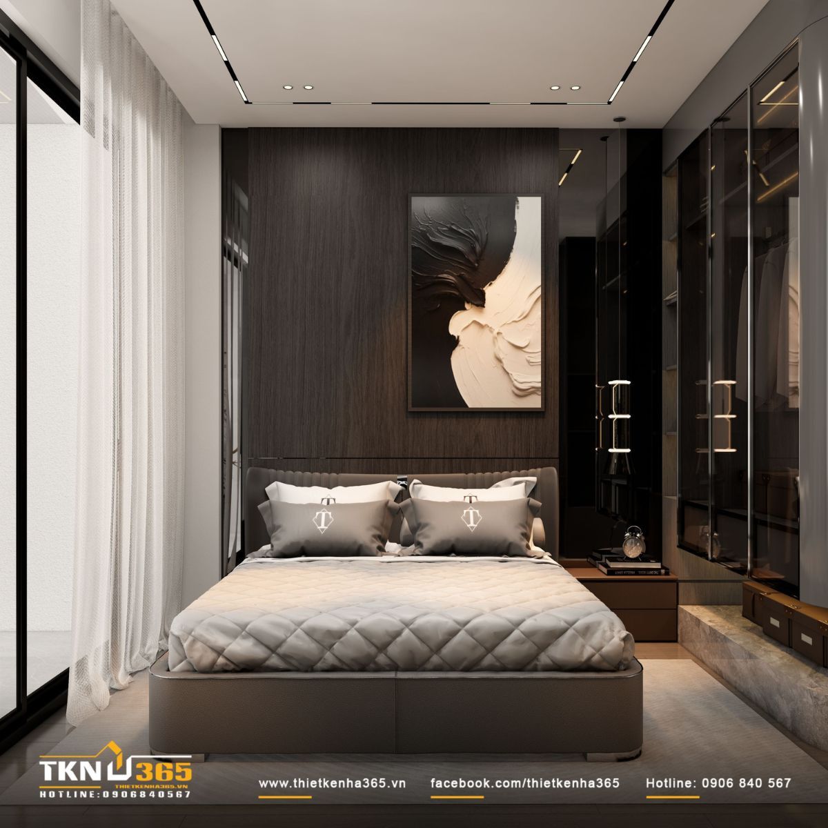 Hướng giường ngủ tính theo hướng đầu nằm khi ngủ