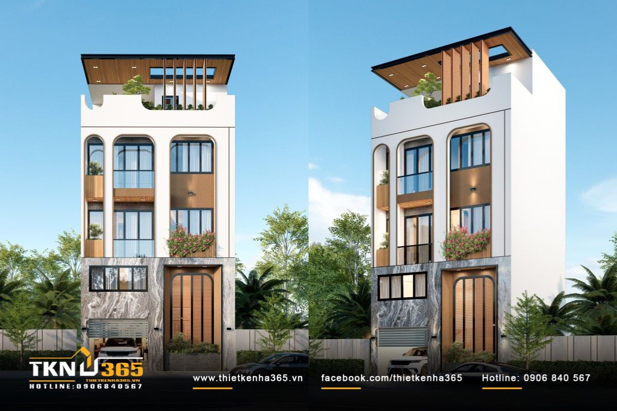 Nhà 1 trệt 1 lửng 2 lầu 1 sân thượng tăng khả năng tối ưu diện tích sử dụng trên quỹ đất nhỏ