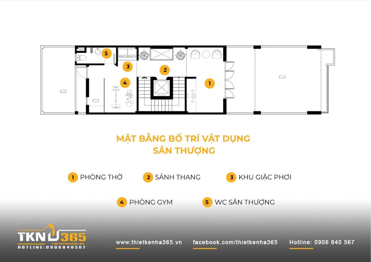 Sân thượng thiết kế hợp lý, vừa đảm bảo tính thẩm mỹ vừa cải thiện vi khí hậu