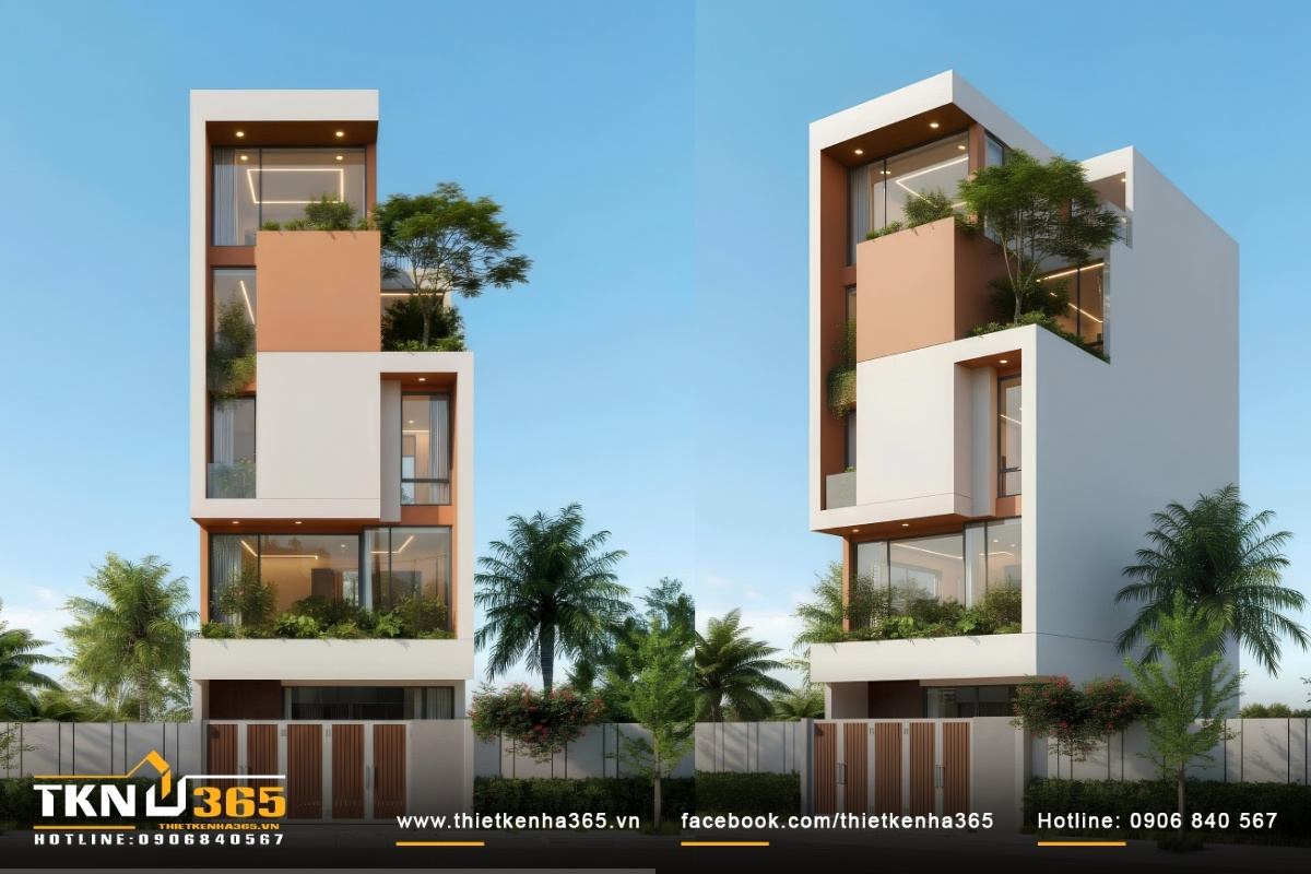 Dự án thiết kế nhà phố 5 tầng 5x16m của anh Hảo