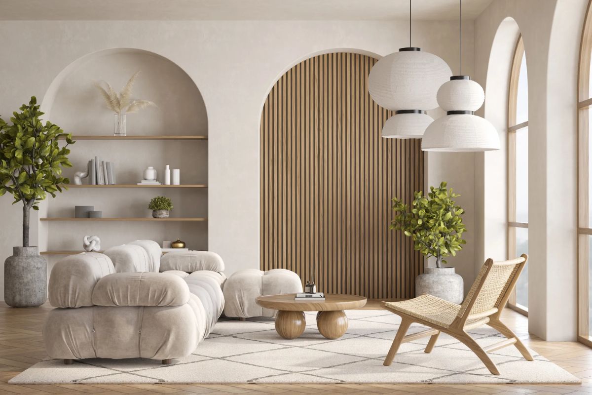 Thiết kế nội thất phong cách Japandi hướng đến vẻ đẹp tối giản, hiện đại và cân bằng (Ảnh: Sưu tầm)
