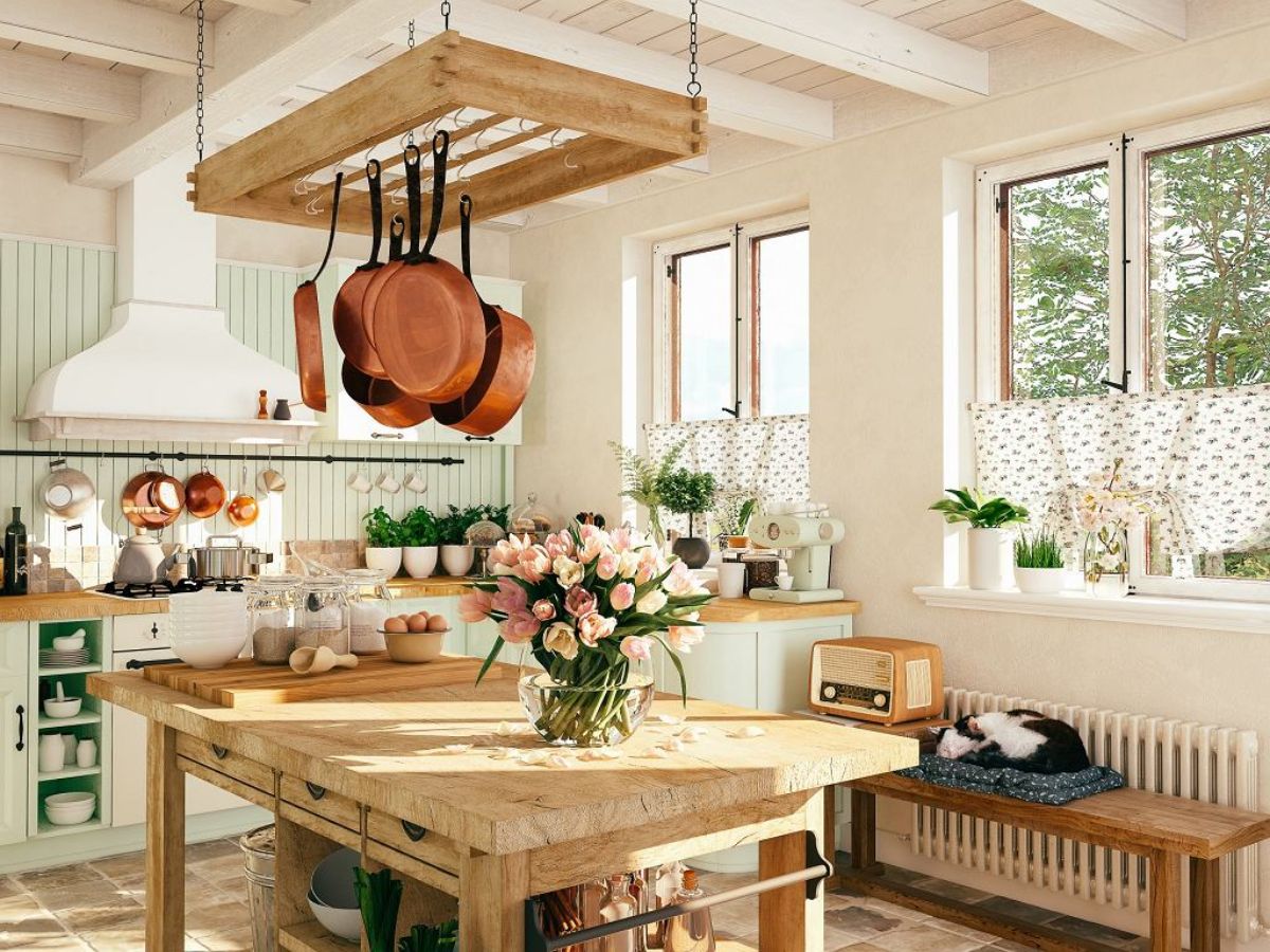 Phong Cách Rustic Là Gì? Đặc Trưng, Vật Liệu & Cách Ứng Dụng Trong Thiết Kế Nội Thất 14 Phong cách Rustic và Industrial sử dụng vật liệu thô nguyên bản nhưng lại thể hiện vẻ đẹp đối lập (Ảnh: Sưu tầm)