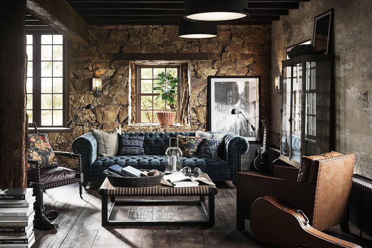 Phong Cách Rustic Là Gì? Đặc Trưng, Vật Liệu & Cách Ứng Dụng Trong Thiết Kế Nội Thất 2 Rustic style là gì? Đây là phong cách đề cao vẻ đẹp mộc mạc với các loại vật liệu thô đóng vai trò chủ đạo (Ảnh: Sưu tầm)