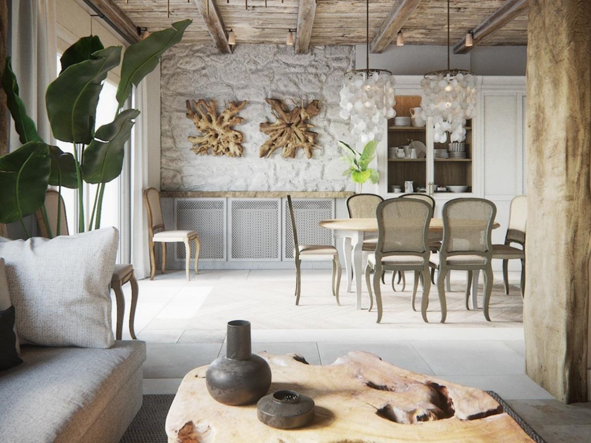 Phong Cách Rustic Là Gì? Đặc Trưng, Vật Liệu & Cách Ứng Dụng Trong Thiết Kế Nội Thất 3 Hiện nay, phong cách Rustic được ứng dụng rộng rãi trong nhiều loại hình nhà ở (Ảnh: Sưu tầm)