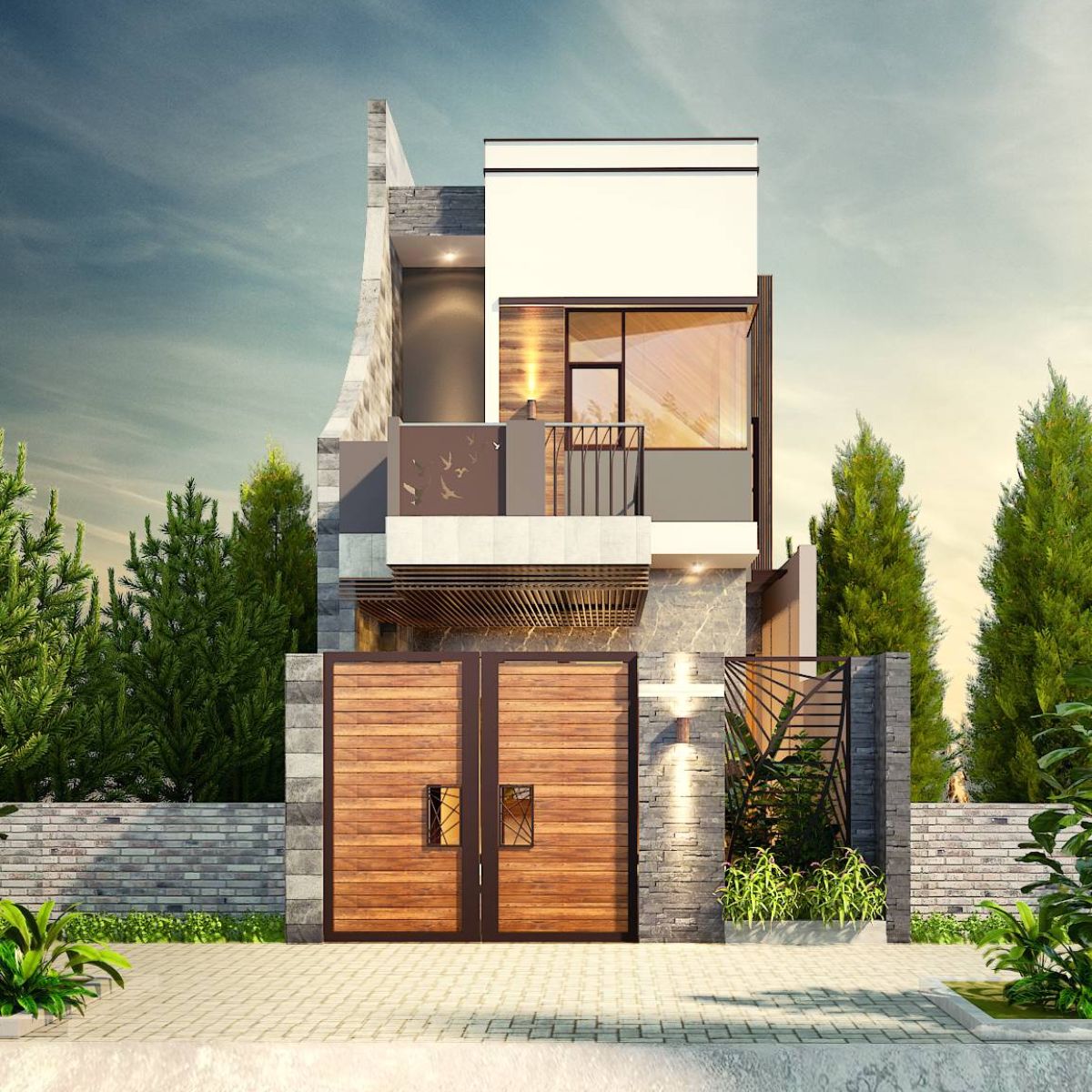 Gia chủ cần tính toán kỹ lưỡng phương án bố trí khi lựa chọn mẫu nhà 1 trệt 1 lửng 1 lầu 4x16 (Ảnh: Sưu tầm)