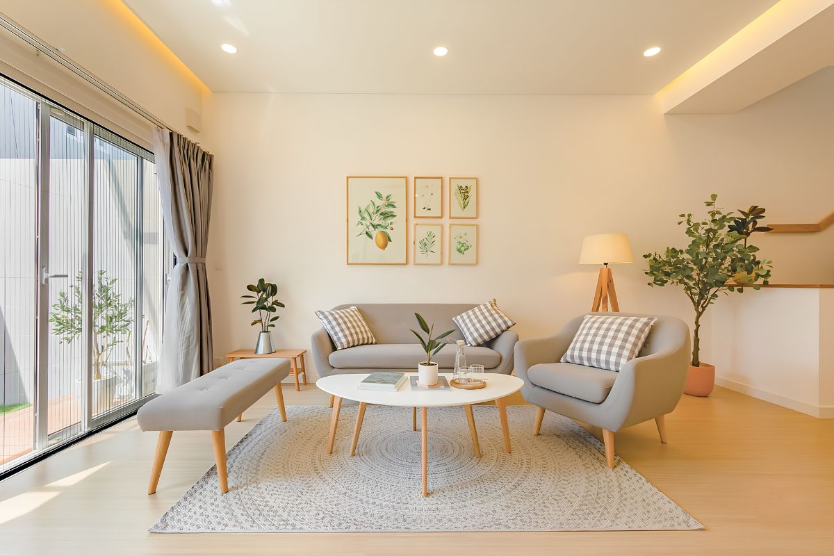 Mẫu nhà 1 trệt 1 lửng 1 lầu 4x16 phong cách Nhật tối giản (Ảnh: Sưu tầm)