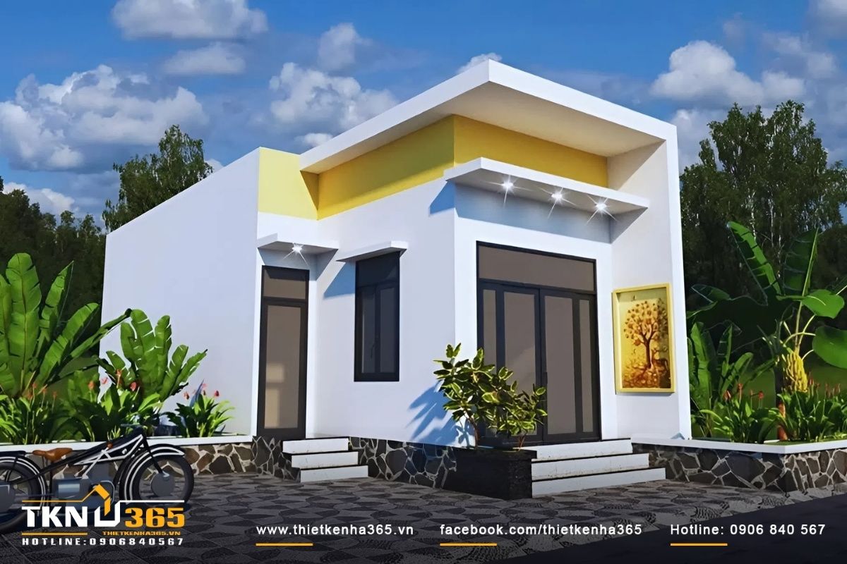 Mẫu Thiết Kế Nhà 4x12 Đẹp, Hiện Đại Và Tối Ưu Công Năng Nhất 2026 2 Mẫu nhà 4x12 1 tầng phù hợp với gia đình có ít thành viên