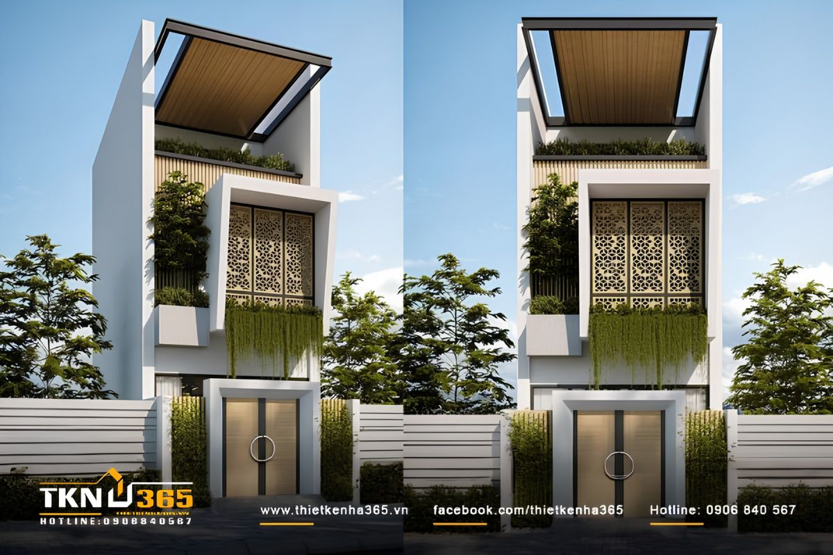 Mẫu Thiết Kế Nhà 4x12 Đẹp, Hiện Đại Và Tối Ưu Công Năng Nhất 2026 26 Mẫu nhà diện tích 48m2 nên làm giếng trời ở giữa hoặc cuối nhà để lấy sáng và thông gió tự nhiên
