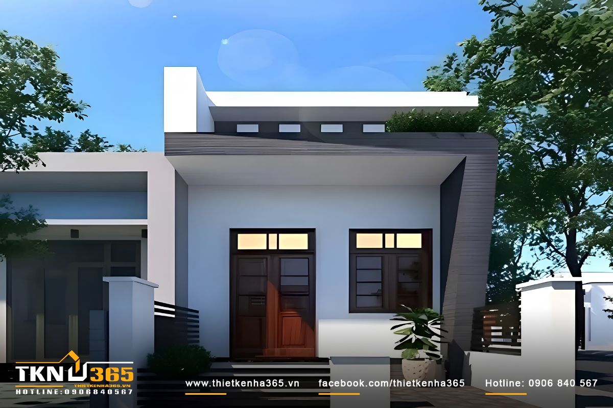 Mẫu nhà 6x14 1 tầng phù hợp với gia đình nhỏ hoặc người lớn tuổi