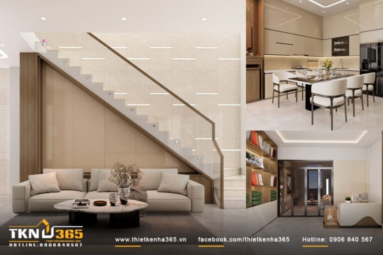 Thiết kế nội thất nhà phố 1 trệt 1 lầu L'S house của chị Loan