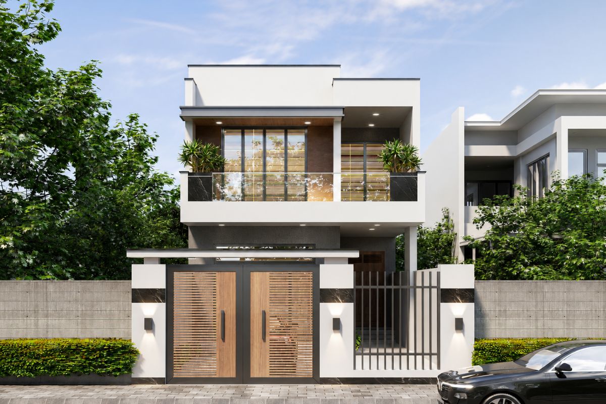 Nhà 1 trệt 1 lầu 7x12m bố trí công năng linh hoạt tùy theo nhu cầu sử dụng (Ảnh: Sưu tầm)