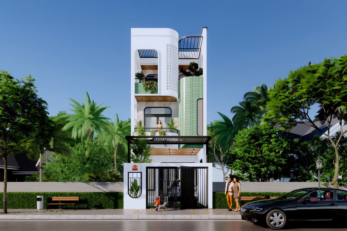 Mẫu thiết kế nhà 5x10m 3 phòng ngủ đáp ứng tốt nhu cầu sử dụng của gia đình 4 thành viên (Ảnh: Sưu tầm)