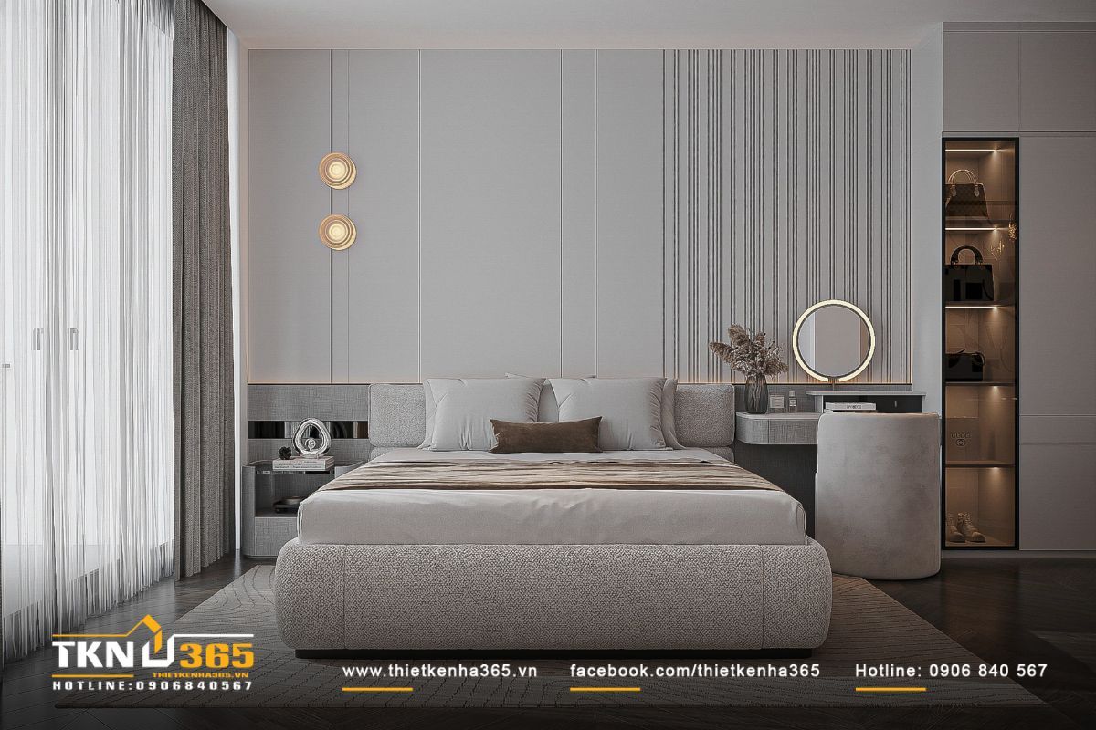 Mẫu thiết kế nhà 5x15 đẹp thường bố trí 2 - 4 phòng ngủ, tùy theo nhu cầu sử dụng thực tế của gia đình
