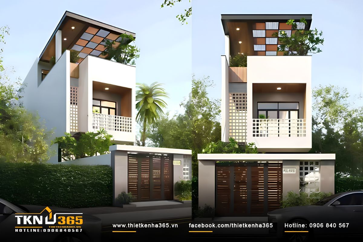 Mẫu thiết kế nhà 5x25 đẹp tính toán kỹ lưỡng nhu cầu mở rộng trong tương lai