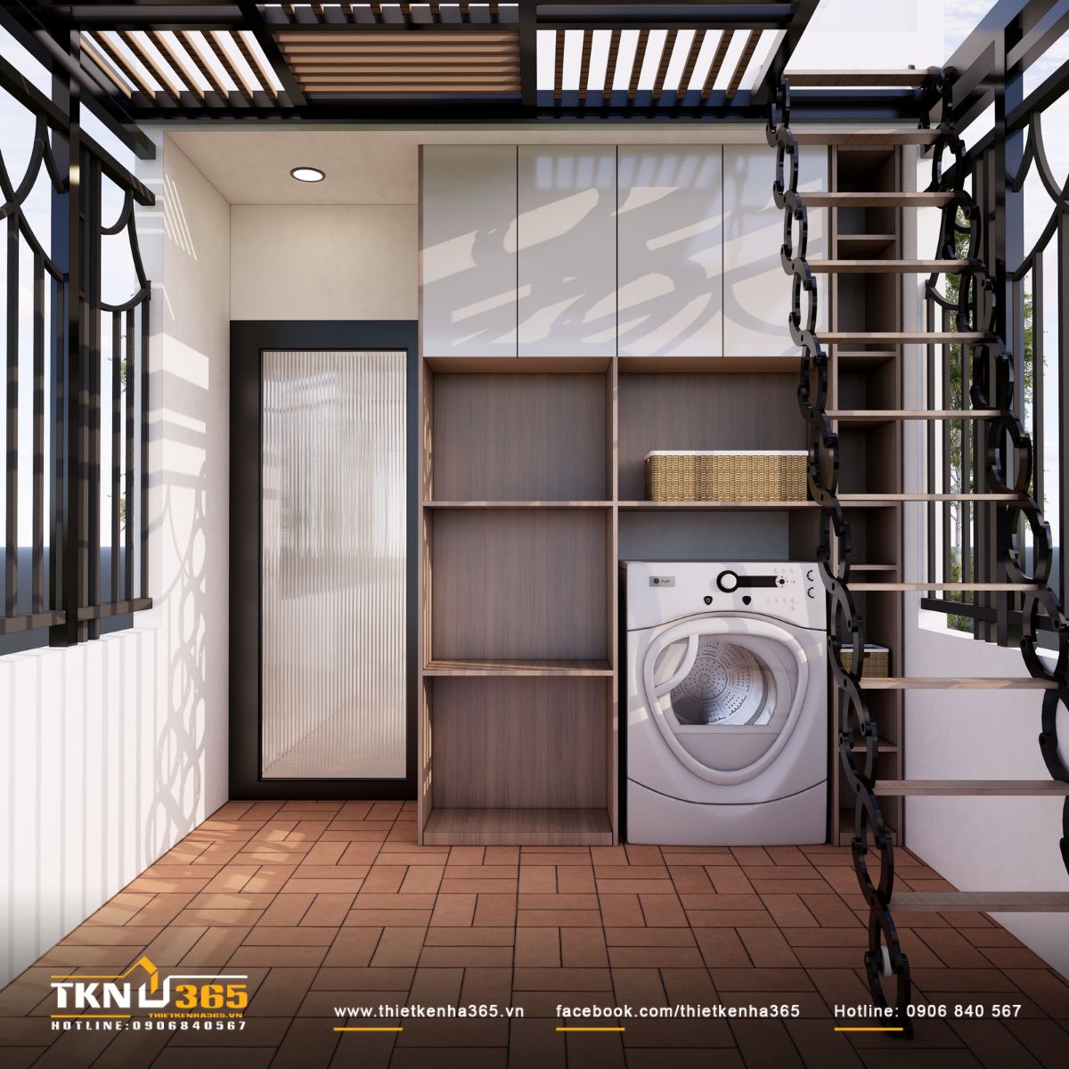 Khi thiết kế, cải tạo sân thượng đẹp, cần chú trọng hệ thống kỹ thuật để tránh sửa chữa, bảo trì phức tạp sau này
