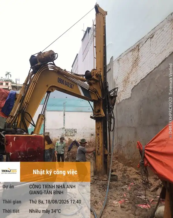 Nhà phố 6 tầng 1 hầm anh Giang - Tân Bình 33 THI CONG NHA ANH GIANG 180826 4