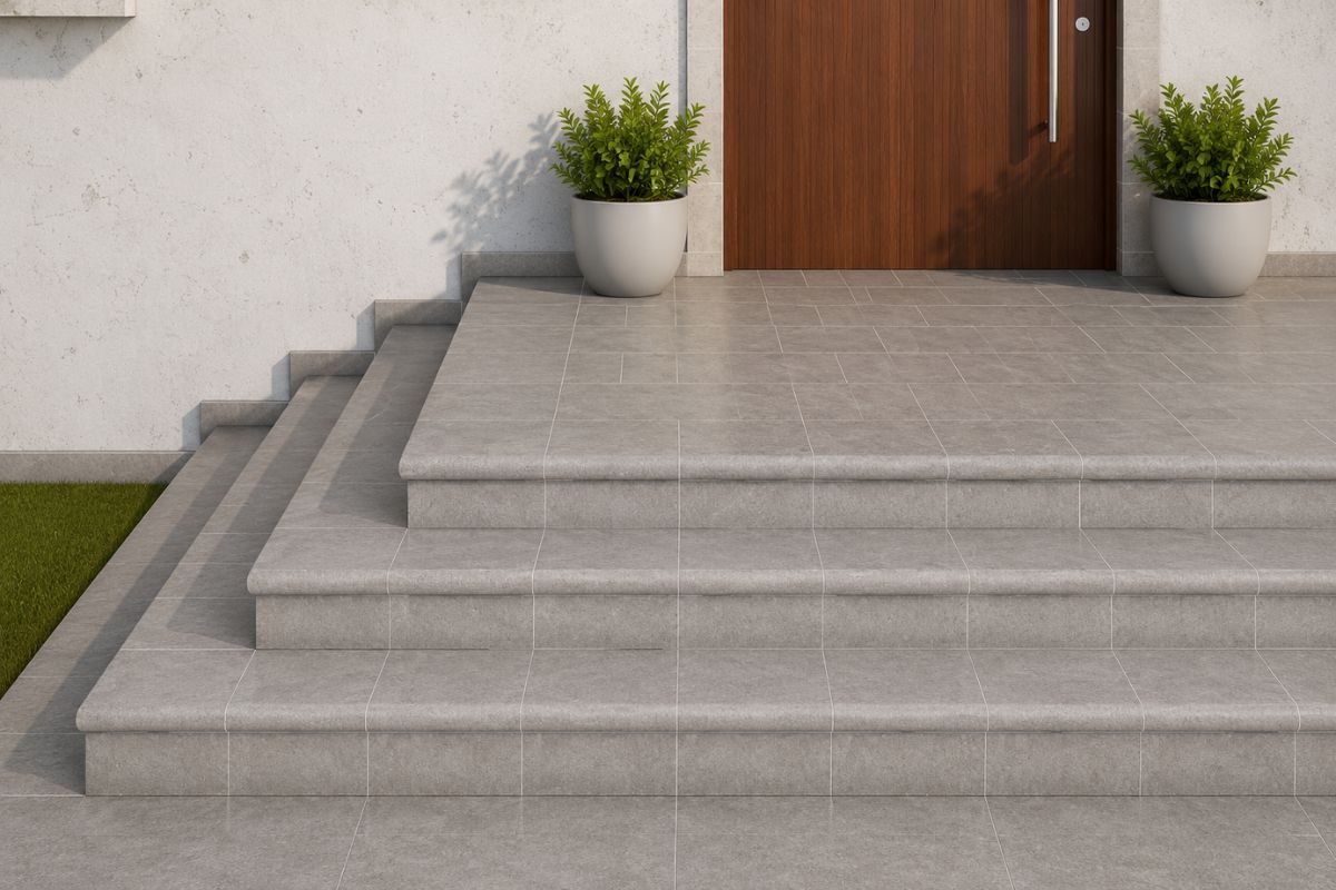 Cách Tính Bậc Tam Cấp Chính Xác Chuẩn Phong Thủy Và Đúng Kỹ Thuật 11 Trong trường hợp kỹ thuật và quan niệm phong thủy khó đồng thời đáp ứng, an toàn, thoát nước và sự thuận tiện khi sử dụng bậc tam cấp nên được ưu tiên (Ảnh: Sưu tầm)