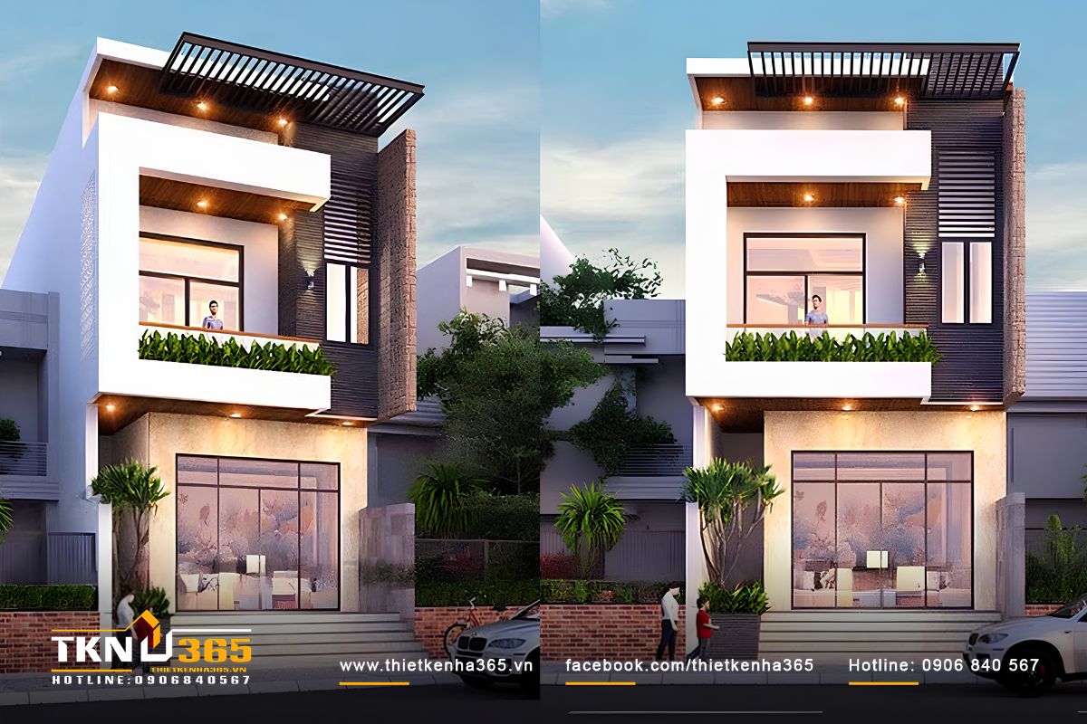 Mẫu nhà 1 trệt 1 lầu 3 phòng ngủ 1 phòng thờ đẹp phù hợp với nhu cầu sử dụng linh hoạt của gia đình 4 - 6 thành viên