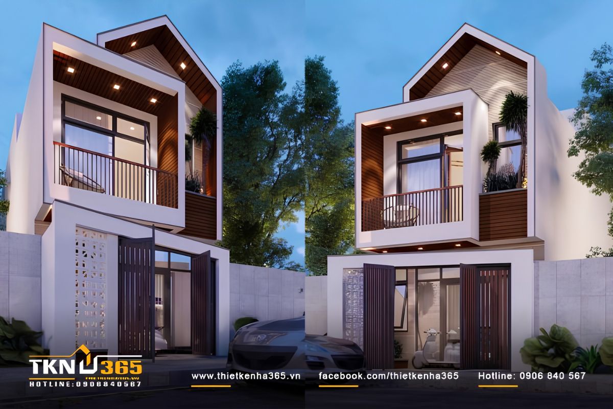 Quy mô của mẫu nhà 1 trệt 1 lầu 4x13 đẹp có thể đáp ứng nhu cầu sử dụng linh hoạt của gia đình 3 - 5 thành viên