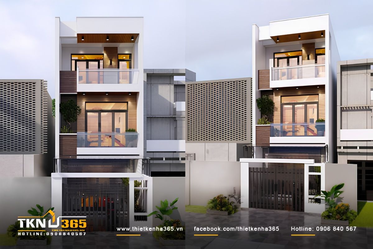 30+ Mẫu Nhà 1 Trệt 2 Lầu 4x10 Đẹp, Hiện Đại Và Tối Ưu Công Năng 5 Mẫu nhà ống 4x10 đẹp 1 trệt 2 lầu với 4 phòng ngủ