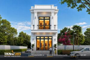 Thiết Kế Nhà 365 72 mau nha tan co dien 1 tret 1 lau dep 0