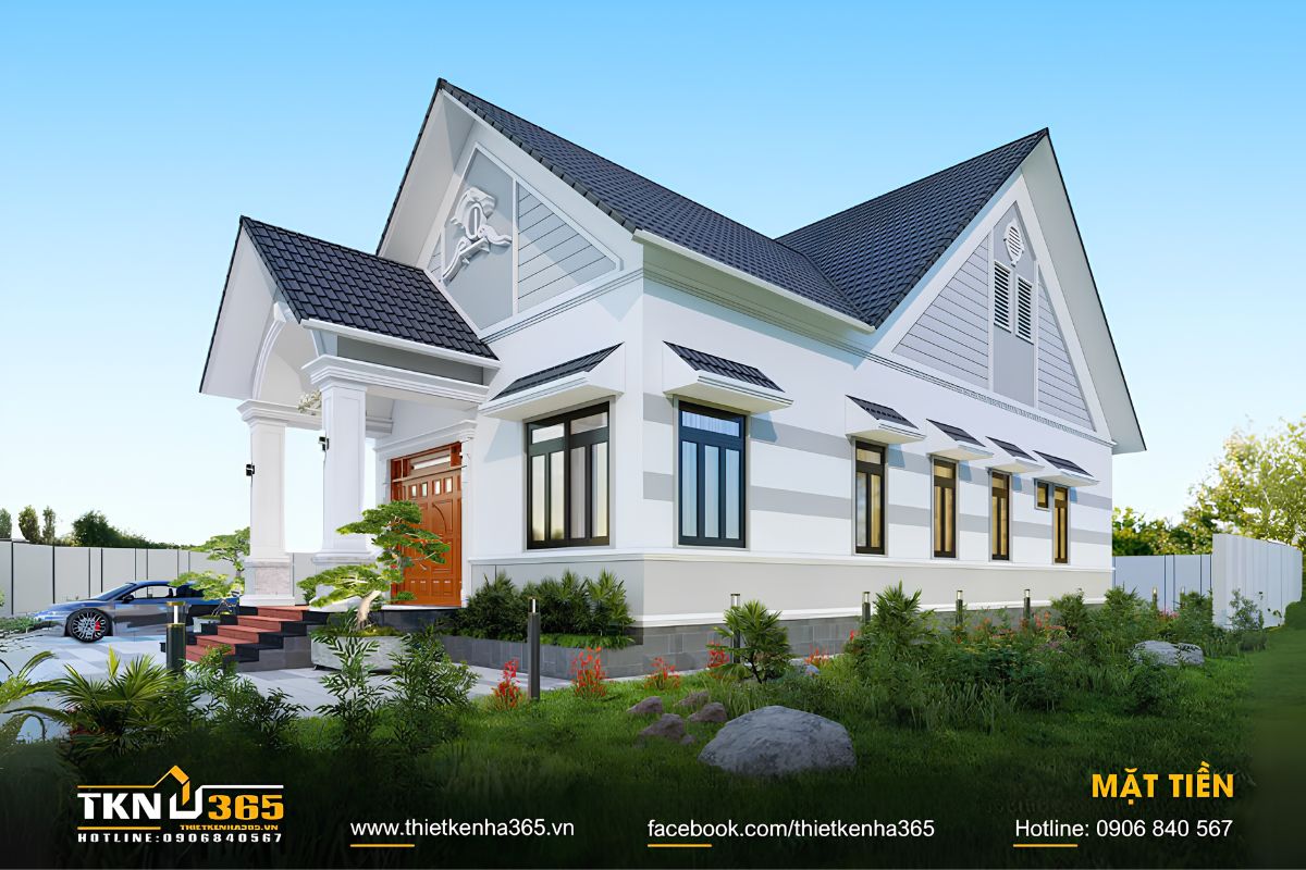 99+ Mẫu Thiết Kế Nhà Mái Thái Đẹp, Hiện Đại Và Đáng Xây Nhất 29 Thiết kế mặt tiền nhà mái Thái BT House ở Bến Tre